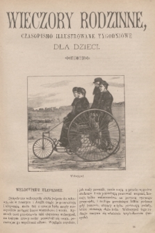 Wieczory Rodzinne : czasopismo ilustrowane tygodniowe dla dzieci. R. 4, 1883, no. 25