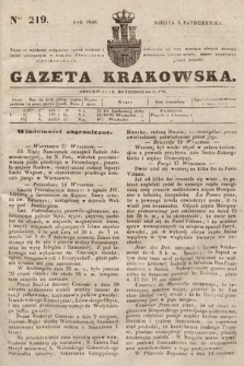 Gazeta Krakowska. 1846, nr 219