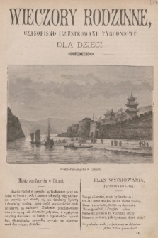 Wieczory Rodzinne : czasopismo ilustrowane tygodniowe dla dzieci. R. 4, 1883, no. 35