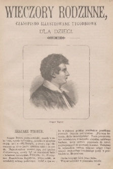 Wieczory Rodzinne : czasopismo ilustrowane tygodniowe dla dzieci. R. 4, 1883, no. 40