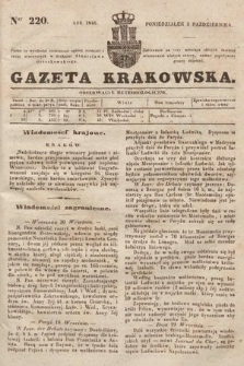 Gazeta Krakowska. 1846, nr 220