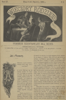 Wieczory Rodzinne : tygodnik illustrowany dla dzieci. R. 9, 1888, no. 3