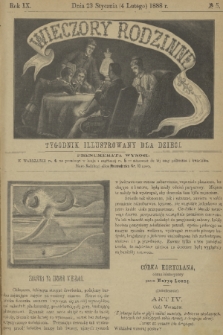 Wieczory Rodzinne : tygodnik illustrowany dla dzieci. R. 9, 1888, no. 5