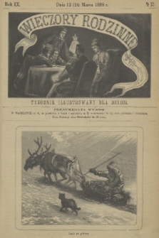 Wieczory Rodzinne : tygodnik illustrowany dla dzieci. R. 9, 1888, no. 12