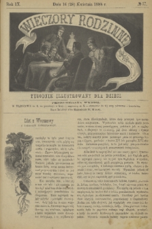 Wieczory Rodzinne : tygodnik illustrowany dla dzieci. R. 9, 1888, no. 17