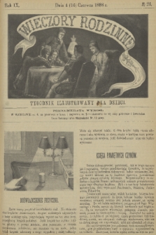 Wieczory Rodzinne : tygodnik illustrowany dla dzieci. R. 9, 1888, no. 24