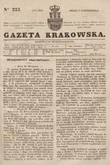 Gazeta Krakowska. 1846, nr 222