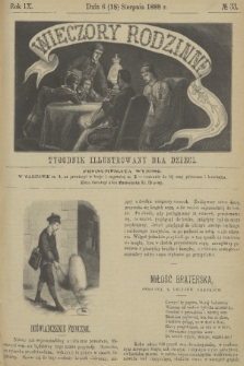 Wieczory Rodzinne : tygodnik illustrowany dla dzieci. R. 9, 1888, no. 33