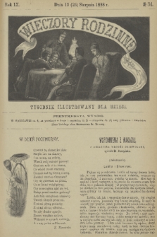 Wieczory Rodzinne : tygodnik illustrowany dla dzieci. R. 9, 1888, no. 34