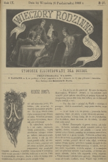 Wieczory Rodzinne : tygodnik illustrowany dla dzieci. R. 9, 1888, no. 40