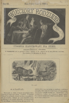 Wieczory Rodzinne : tygodnik illustrowany dla dzieci. R. 9, 1888, no. 50