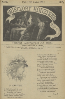 Wieczory Rodzinne : tygodnik illustrowany dla dzieci. R. 9, 1888, no. 52