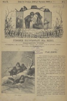 Wieczory Rodzinne : tygodnik illustrowany dla dzieci. R. 10, 1889, no. 1
