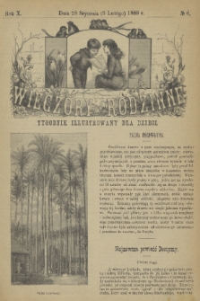 Wieczory Rodzinne : tygodnik illustrowany dla dzieci. R. 10, 1889, no. 6