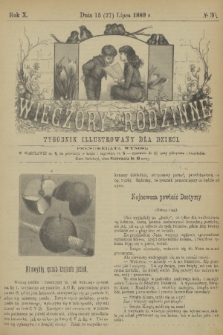 Wieczory Rodzinne : tygodnik illustrowany dla dzieci. R. 10, 1889, no. 30