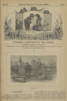 Wieczory Rodzinne : tygodnik illustrowany dla dzieci. R. 10, 1889, no. 36