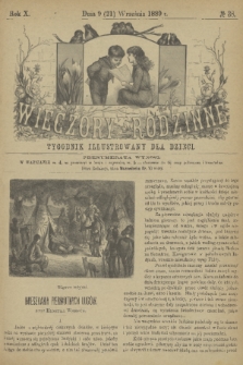 Wieczory Rodzinne : tygodnik illustrowany dla dzieci. R. 10, 1889, no. 38