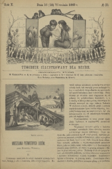 Wieczory Rodzinne : tygodnik illustrowany dla dzieci. R. 10, 1889, no. 39