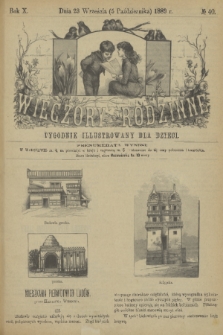 Wieczory Rodzinne : tygodnik illustrowany dla dzieci. R. 10, 1889, no. 40