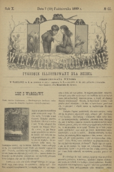 Wieczory Rodzinne : tygodnik illustrowany dla dzieci. R. 10, 1889, no. 42