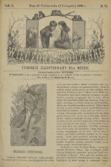 Wieczory Rodzinne : tygodnik illustrowany dla dzieci. R. 10, 1889, no. 44