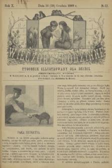 Wieczory Rodzinne : tygodnik illustrowany dla dzieci. R. 10, 1889, no. 52