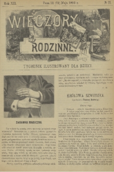 Wieczory Rodzinne : tygodnik illustrowany dla dzieci. R. 12, 1891, no. 21