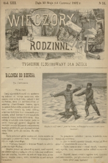Wieczory Rodzinne : tygodnik illustrowany dla dzieci. R. 13, 1892, no. 24