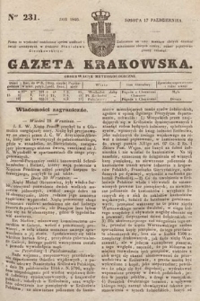 Gazeta Krakowska. 1846, nr 231