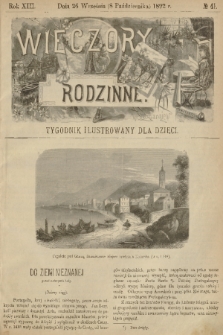 Wieczory Rodzinne : tygodnik illustrowany dla dzieci. R. 13, 1892, no. 41