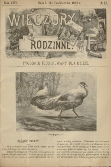 Wieczory Rodzinne : tygodnik illustrowany dla dzieci. R. 13, 1892, no. 42