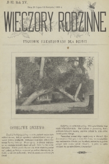 Wieczory Rodzinne : tygodnik illustrowany dla dzieci. R. 15, 1895, no. 32