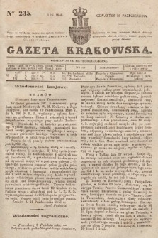 Gazeta Krakowska. 1846, nr 235