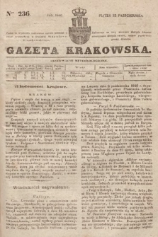 Gazeta Krakowska. 1846, nr 236