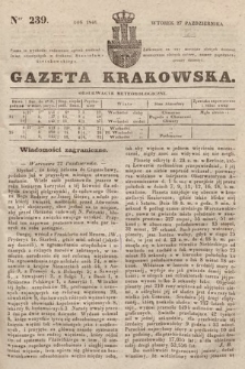 Gazeta Krakowska. 1846, nr 239