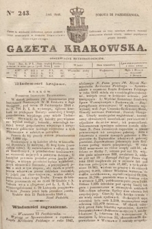 Gazeta Krakowska. 1846, nr 243