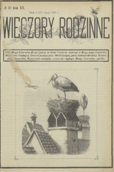 Wieczory Rodzinne : tygodnik illustrowany dla dzieci. R. 20, 1899, no. 28