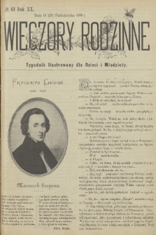 Wieczory Rodzinne : tygodnik illustrowany dla dzieci i młodzieży. R. 20, 1899, no. 43