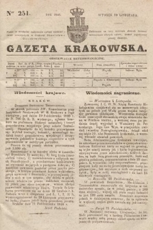 Gazeta Krakowska. 1846, nr 251