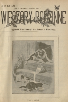 Wieczory Rodzinne : tygodnik illustrowany dla dzieci i młodzieży. R. 21, 1900, no. 48