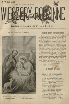 Wieczory Rodzinne : tygodnik illustrowany dla dzieci i młodzieży. R. 21, 1900, no. 51