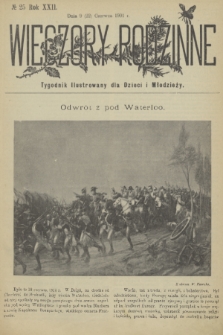Wieczory Rodzinne : tygodnik illustrowany dla dzieci i młodzieży. R. 22, 1901, no. 25