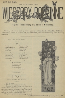 Wieczory Rodzinne : tygodnik illustrowany dla dzieci i młodzieży. R. 22, 1901, no. 26