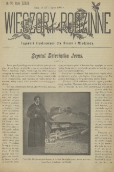 Wieczory Rodzinne : tygodnik illustrowany dla dzieci i młodzieży. R. 22, 1901, no. 30