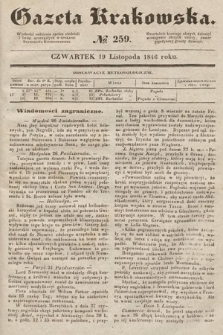 Gazeta Krakowska. 1846, nr 259