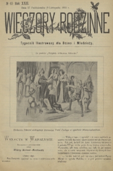 Wieczory Rodzinne : tygodnik illustrowany dla dzieci i młodzieży. R. 22, 1901, no. 45