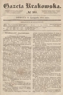 Gazeta Krakowska. 1846, nr 261