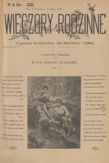 Wieczory Rodzinne : tygodnik illustrowany dla dzieci i młodzieży. R. 23, 1902, no. 19