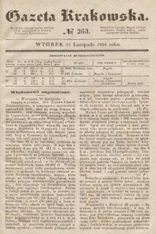 Gazeta Krakowska. 1846, nr 263