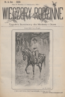 Wieczory Rodzinne : tygodnik illustrowany dla dzieci i młodzieży. R. 23, 1902, no. 41
